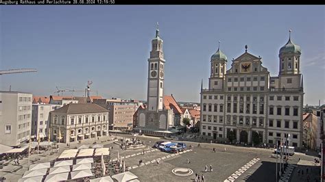 webcam augsburg|Webcam Augsburg Rathausplatz, Augsburg, 494m